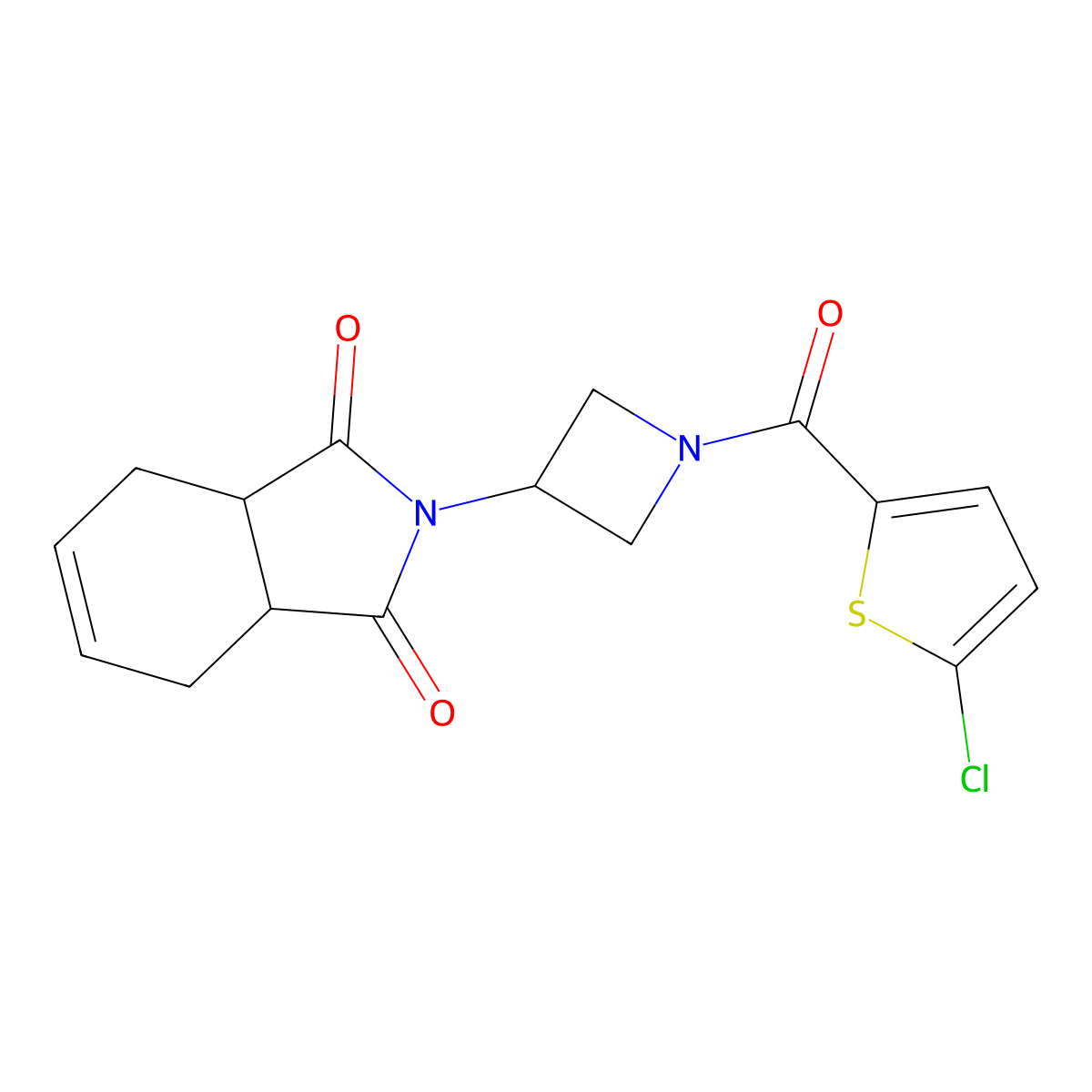 2-(1-(5-chlorothiophene-2-carbonyl)azetidin-3-yl)-3a,4,7,7a-tetrahydro-1H-isoindole-1,3(2H)-dione molecular structure, CAS 1903648-02-1
