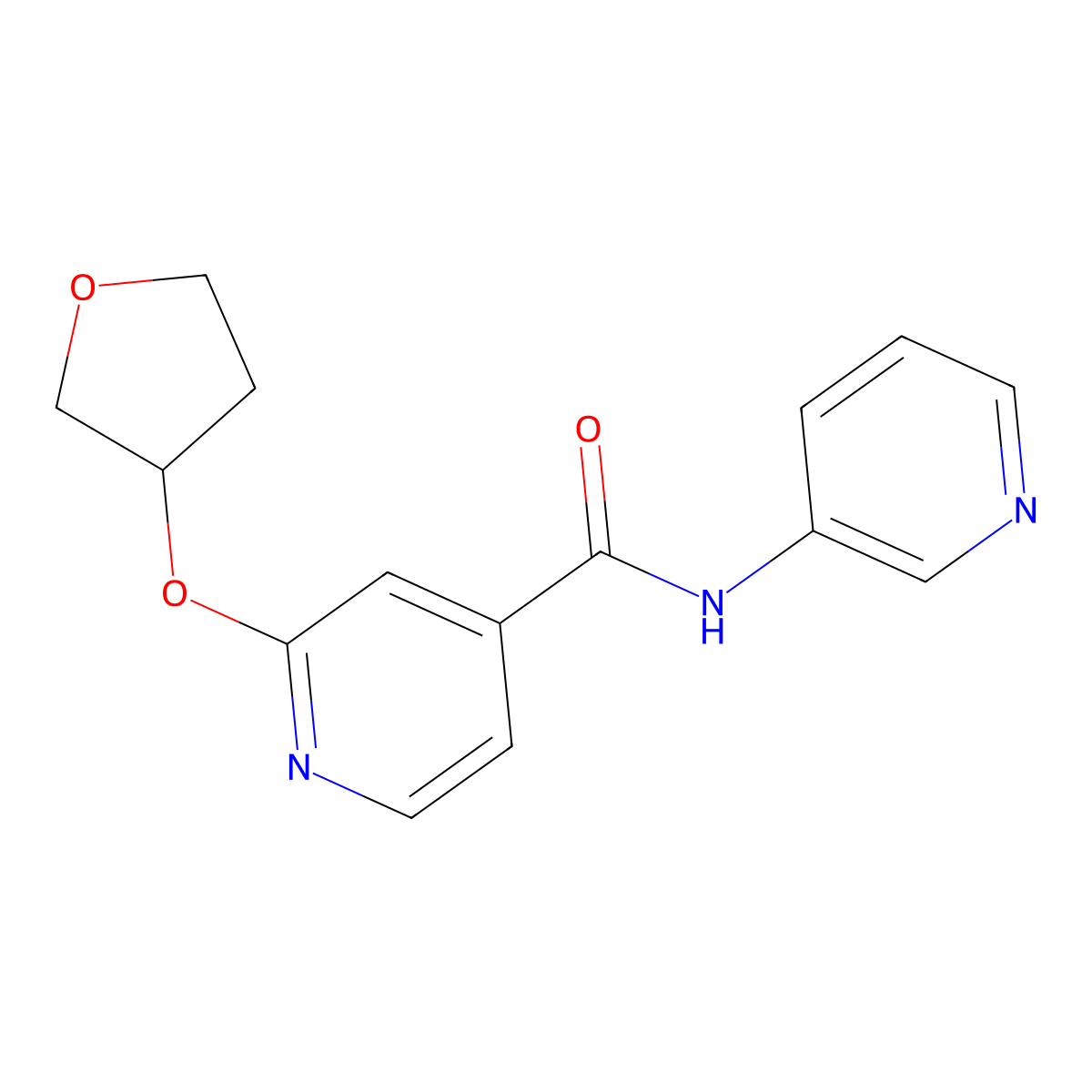 N-(pyridin-3-yl)-2-((tetrahydrofuran-3-yl)oxy)isonicotinamide molecular structure, CAS 1903653-85-9