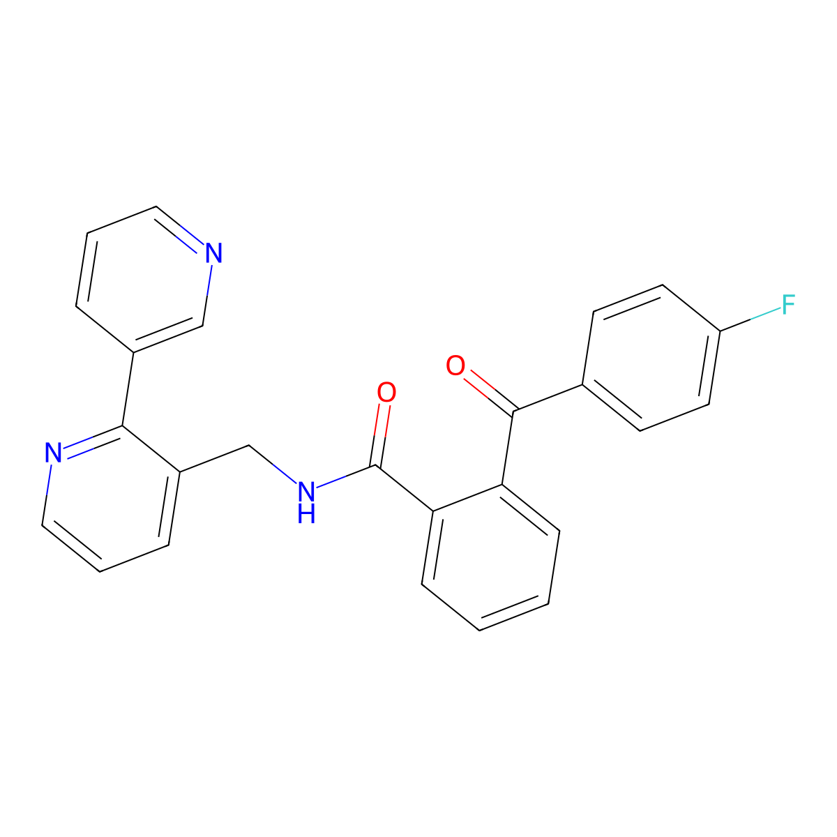 N-({[2,3'-bipyridine]-3-yl}methyl)-2-(4-fluorobenzoyl)benzamide molecular structure, CAS 1903678-98-7