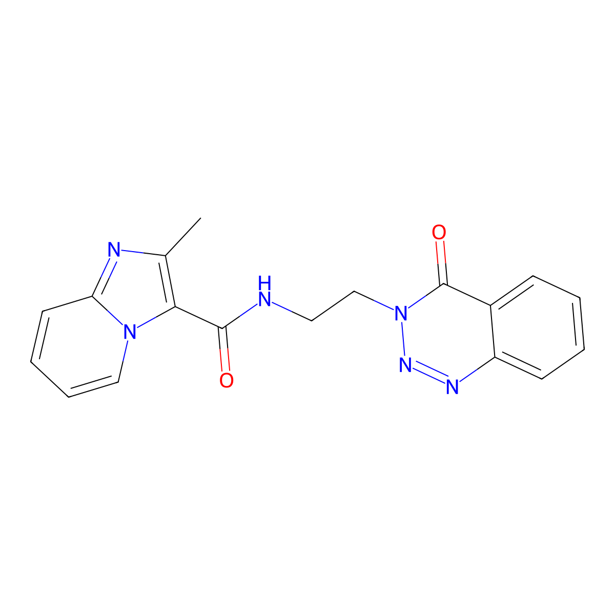 2-methyl-N-(2-(4-oxobenzo[d][1,2,3]triazin-3(4H)-yl)ethyl)imidazo[1,2-a]pyridine-3-carboxamide molecular structure, CAS 1903687-51-3