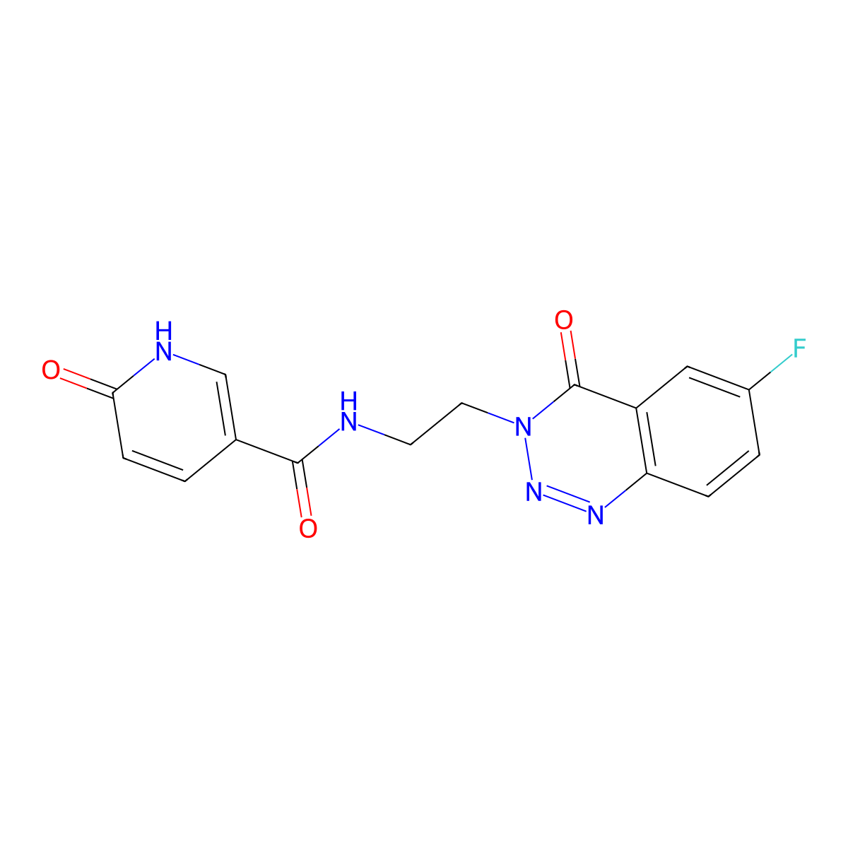 N-(2-(6-fluoro-4-oxobenzo[d][1,2,3]triazin-3(4H)-yl)ethyl)-6-oxo-1,6-dihydropyridine-3-carboxamide molecular structure, CAS 1903687-78-4