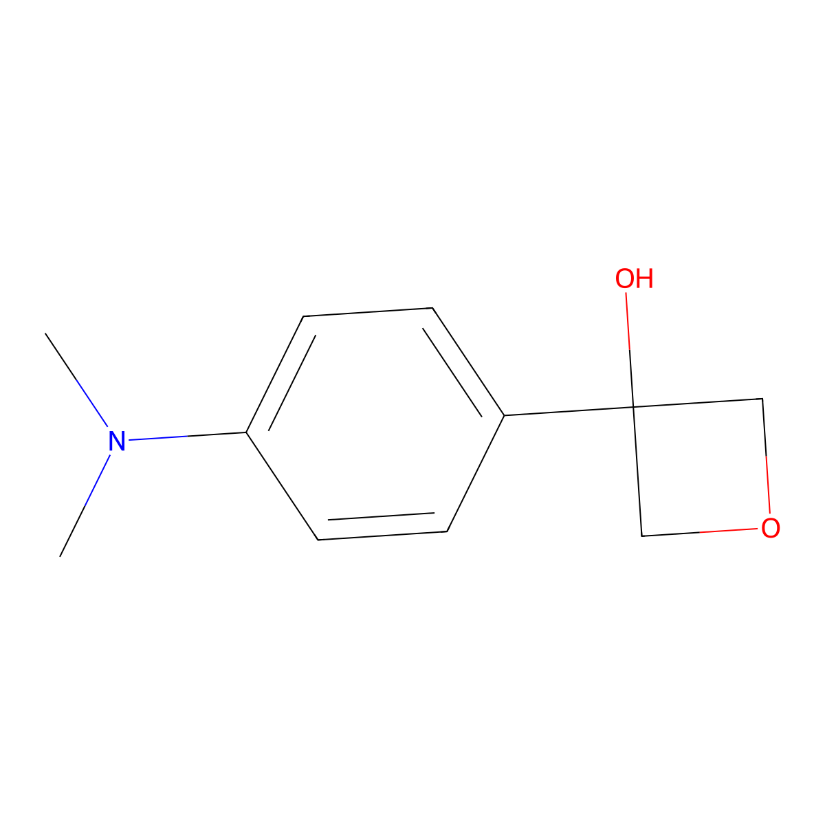 3-(4-(Dimethylamino)phenyl)oxetan-3-ol molecular structure, CAS 1903713-01-8