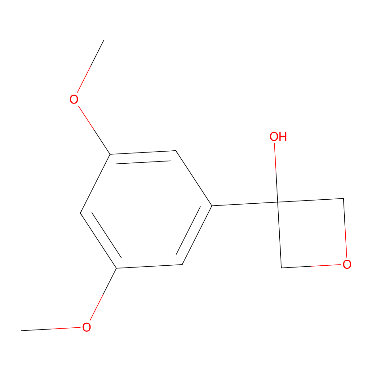 3-(3,5-Dimethoxyphenyl)-3-oxetanol molecular structure, CAS 1903713-24-5