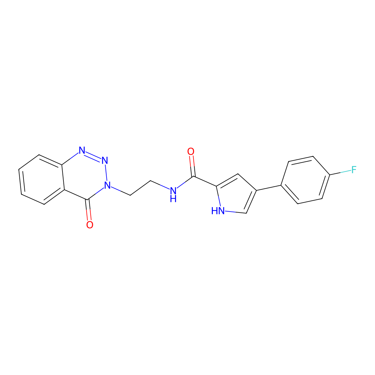 4-(4-fluorophenyl)-N-(2-(4-oxobenzo[d][1,2,3]triazin-3(4H)-yl)ethyl)-1H-pyrrole-2-carboxamide molecular structure, CAS 1903722-24-6