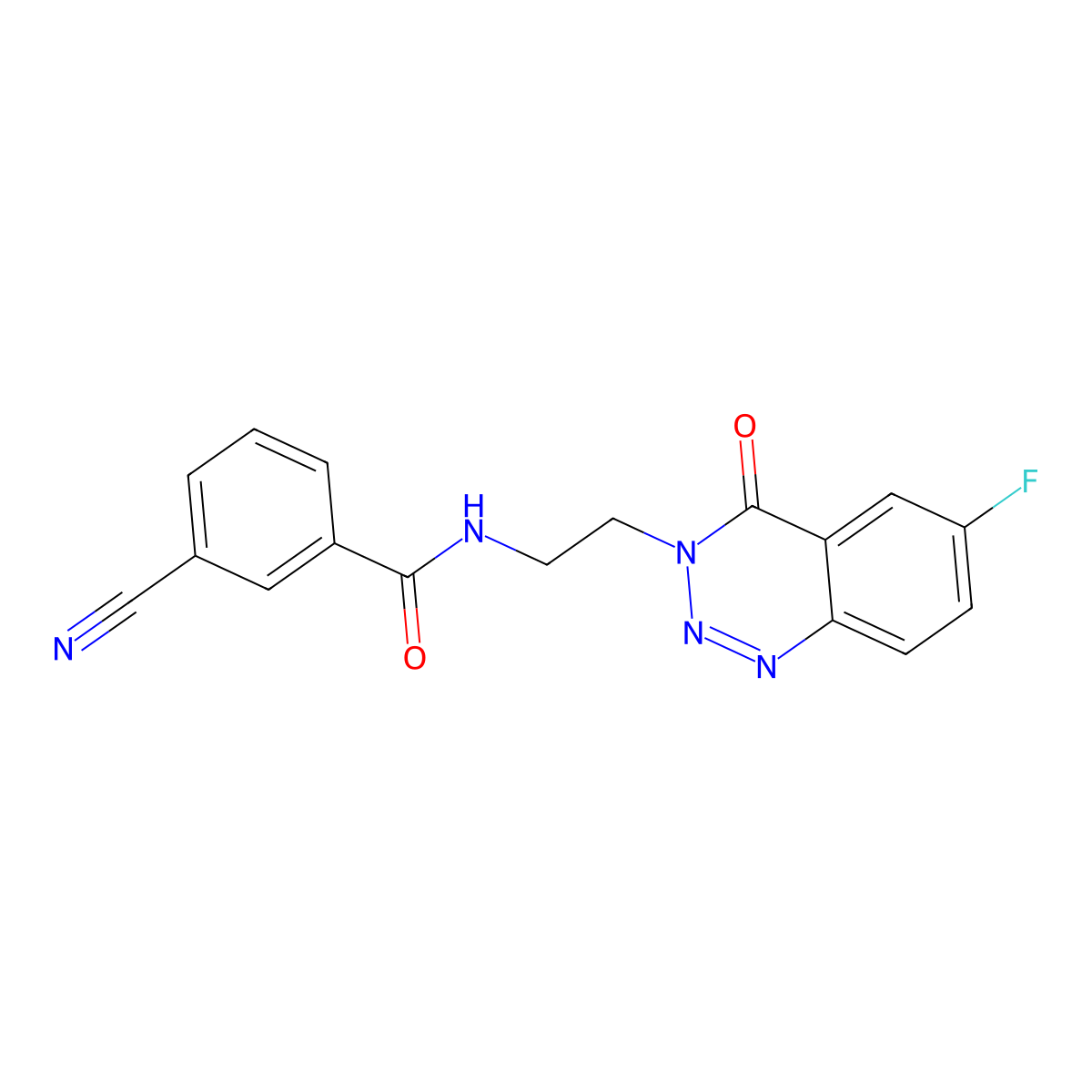 3-cyano-N-(2-(6-fluoro-4-oxobenzo[d][1,2,3]triazin-3(4H)-yl)ethyl)benzamide molecular structure, CAS 1903722-40-6