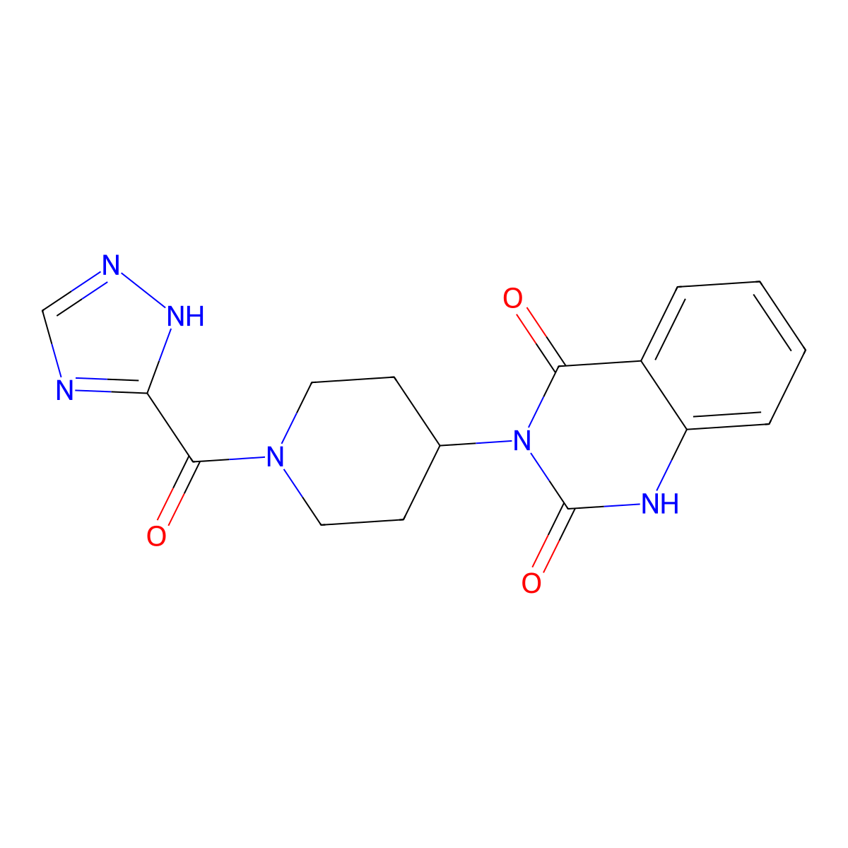 3-(1-(1H-1,2,4-triazole-5-carbonyl)piperidin-4-yl)quinazoline-2,4(1H,3H)-dione molecular structure, CAS 1903762-39-9