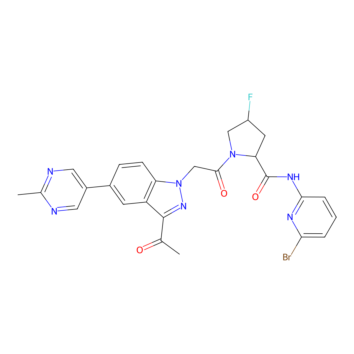 Danicopan molecular structure, CAS 1903768-17-1