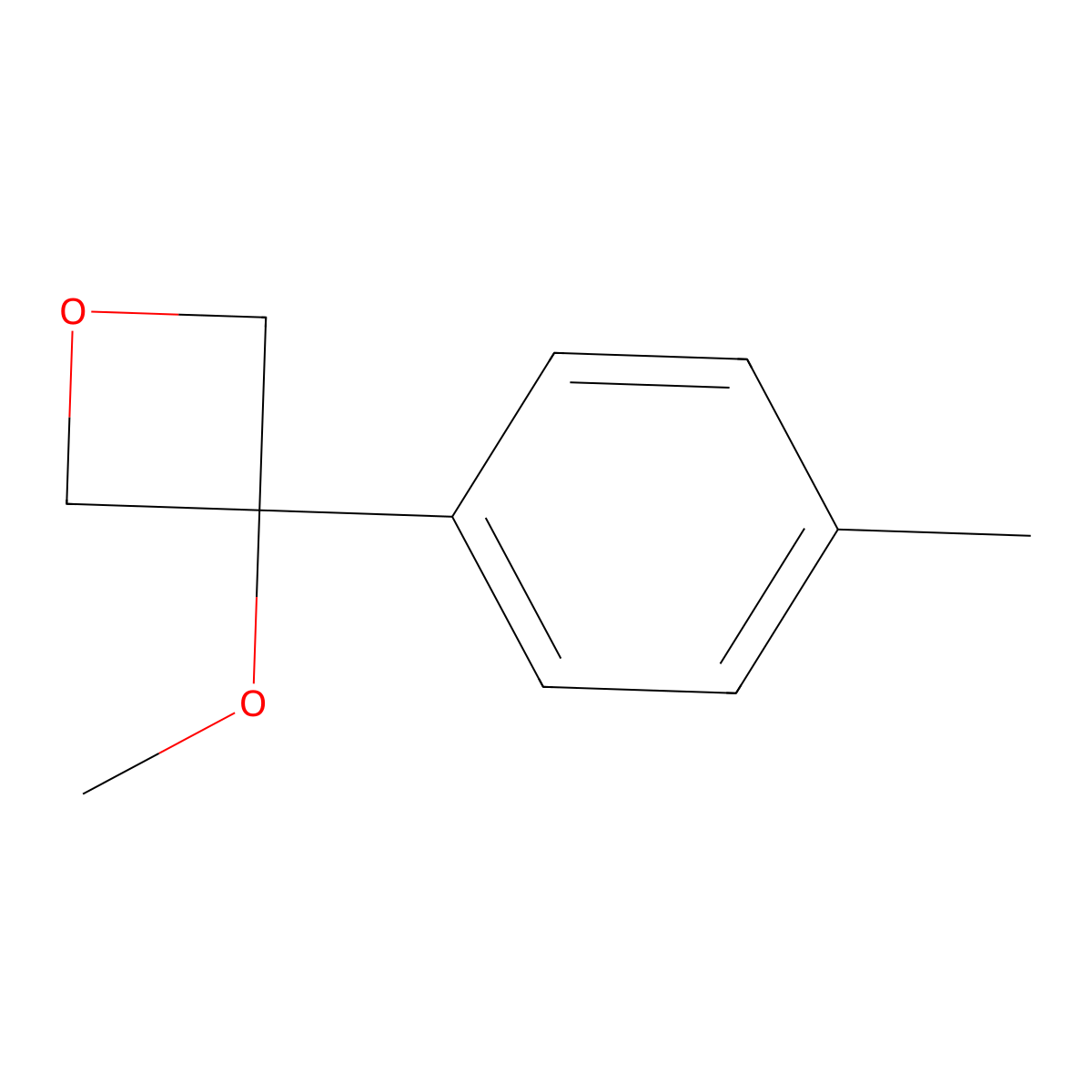 3-Methoxy-3-(4-methylphenyl)oxetane molecular structure, CAS 1903781-93-0