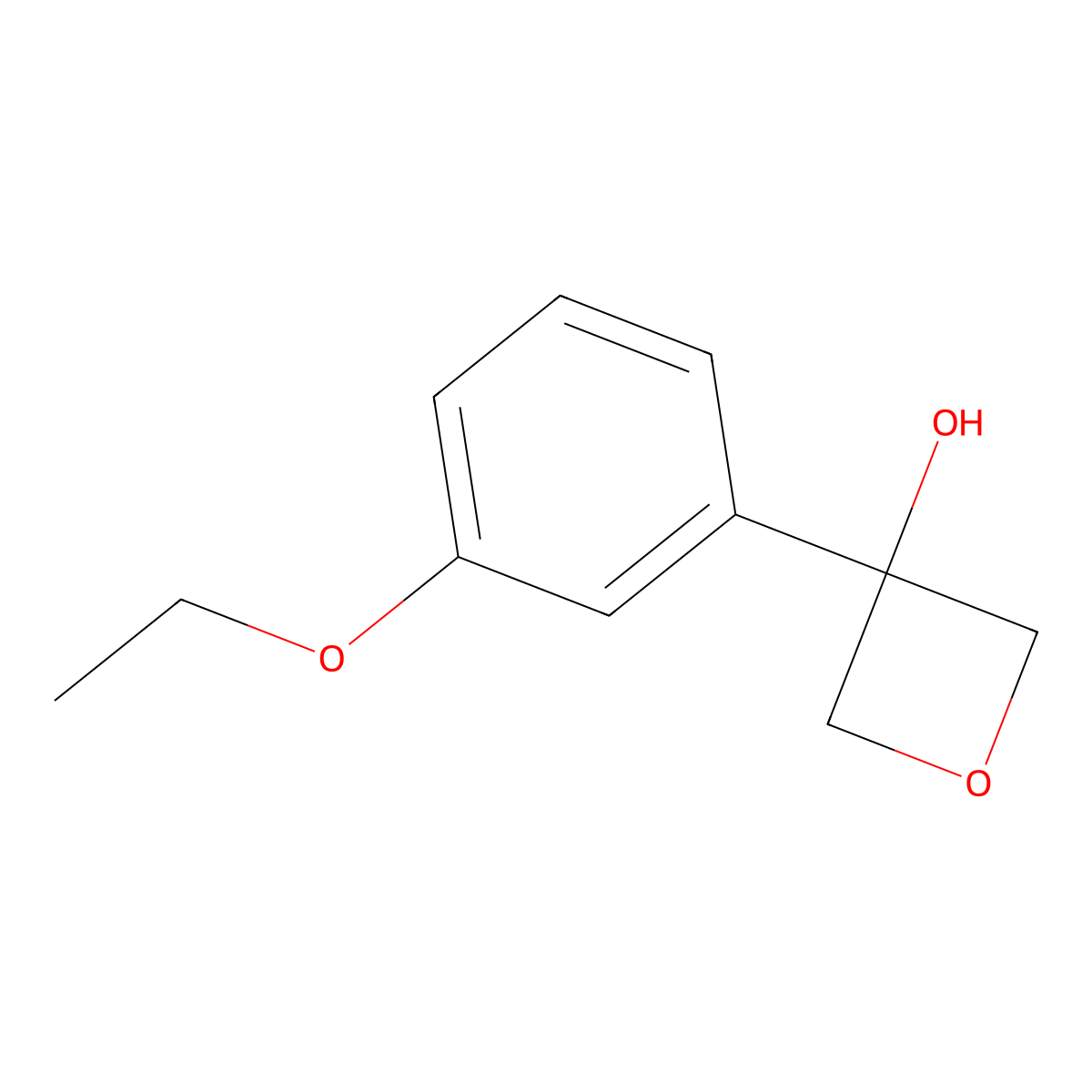 3-(3-Ethoxyphenyl)-3-oxetanol molecular structure, CAS 1903789-31-0