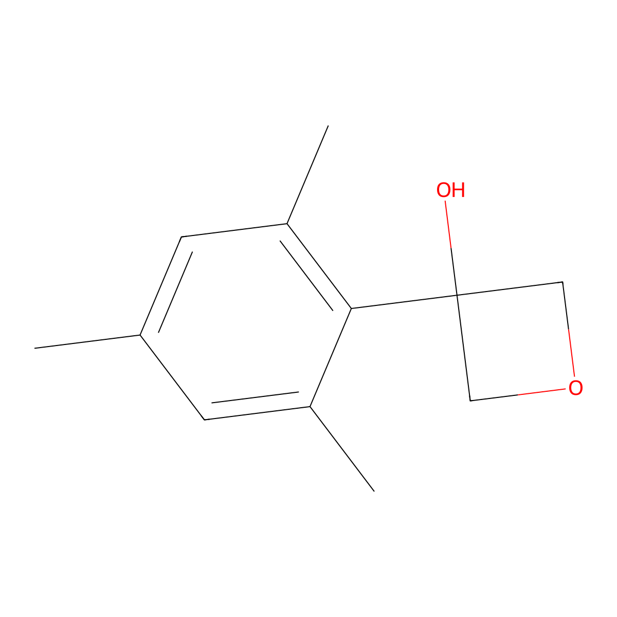 3-Mesityloxetan-3-ol molecular structure, CAS 1903789-48-9