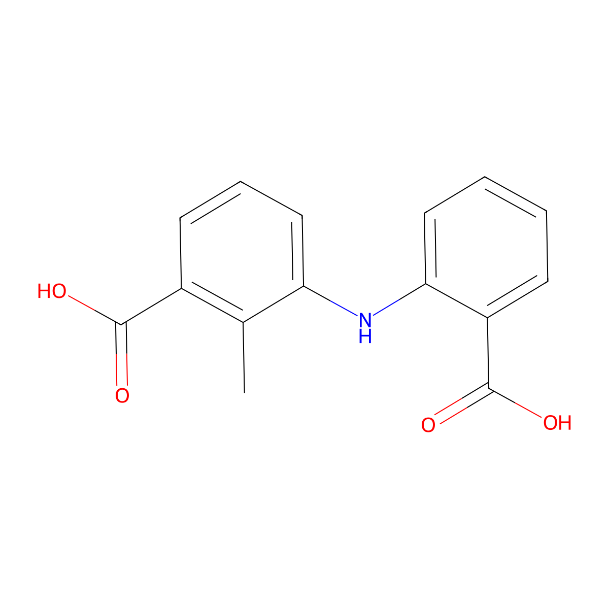 3-Carboxymefenamic acid molecular structure, CAS 190379-82-9