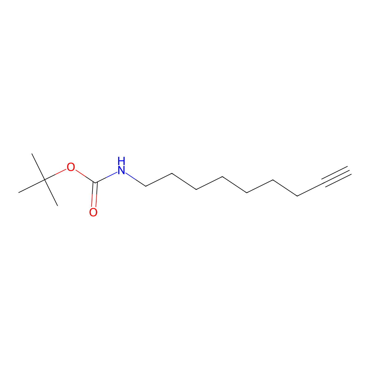 Tert-butyl non-8-yn-1-ylcarbamate molecular structure, CAS 1903797-81-8