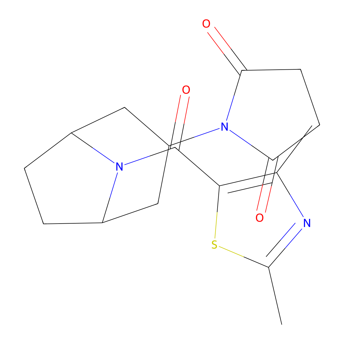 1-[8-(2,4-Dimethyl-1,3-thiazole-5-carbonyl)-8-azabicyclo[3.2.1]octan-3-yl]pyrrolidine-2,5-dione molecular structure, CAS 1903797-93-2