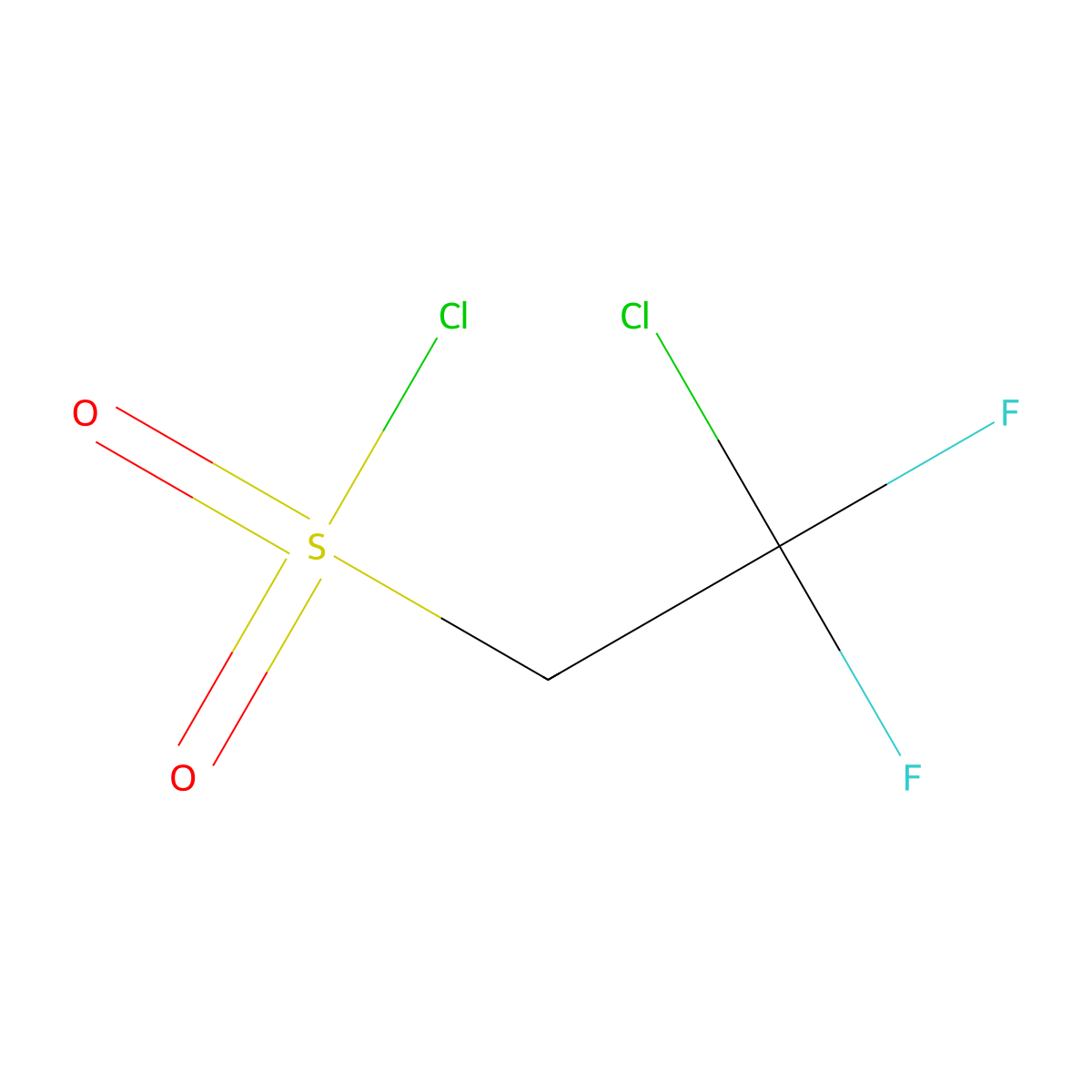 2-Chloro-2,2-difluoroethane-1-sulfonyl chloride molecular structure, CAS 190380-34-8