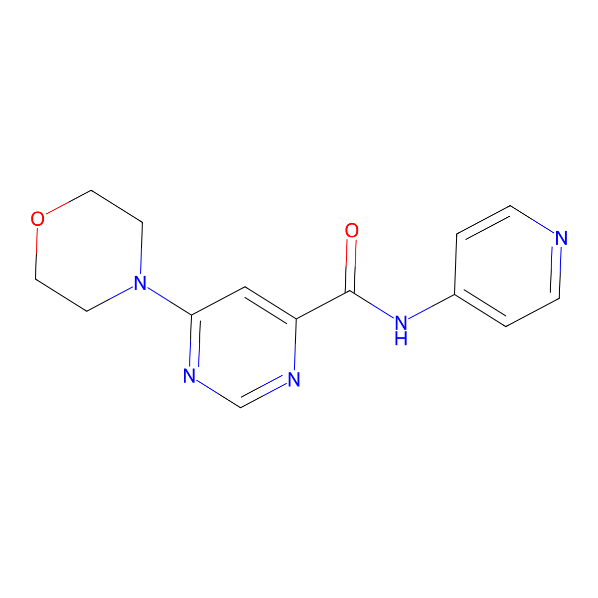 6-morpholino-N-(pyridin-4-yl)pyrimidine-4-carboxamide molecular structure, CAS 1903821-41-9