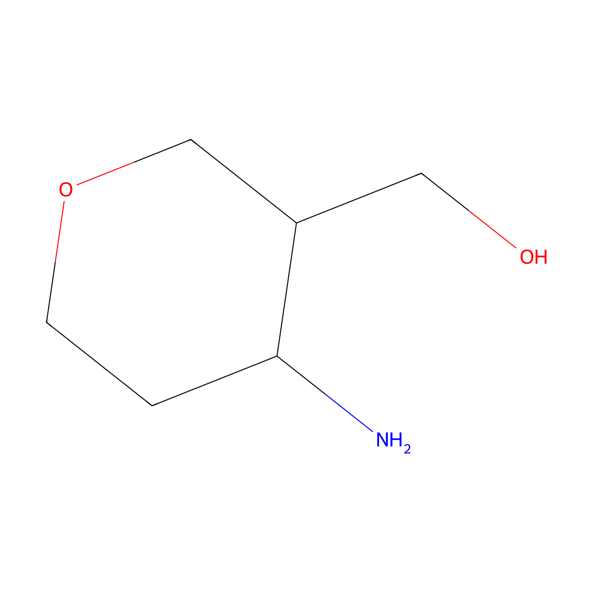 rac-[(3R,4S)-4-aminooxan-3-yl]methanol molecular structure, CAS 1903831-85-5