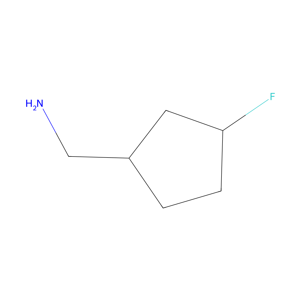 [trans-3-Fluorocyclopentyl]methanamine molecular structure, CAS 1903832-63-2