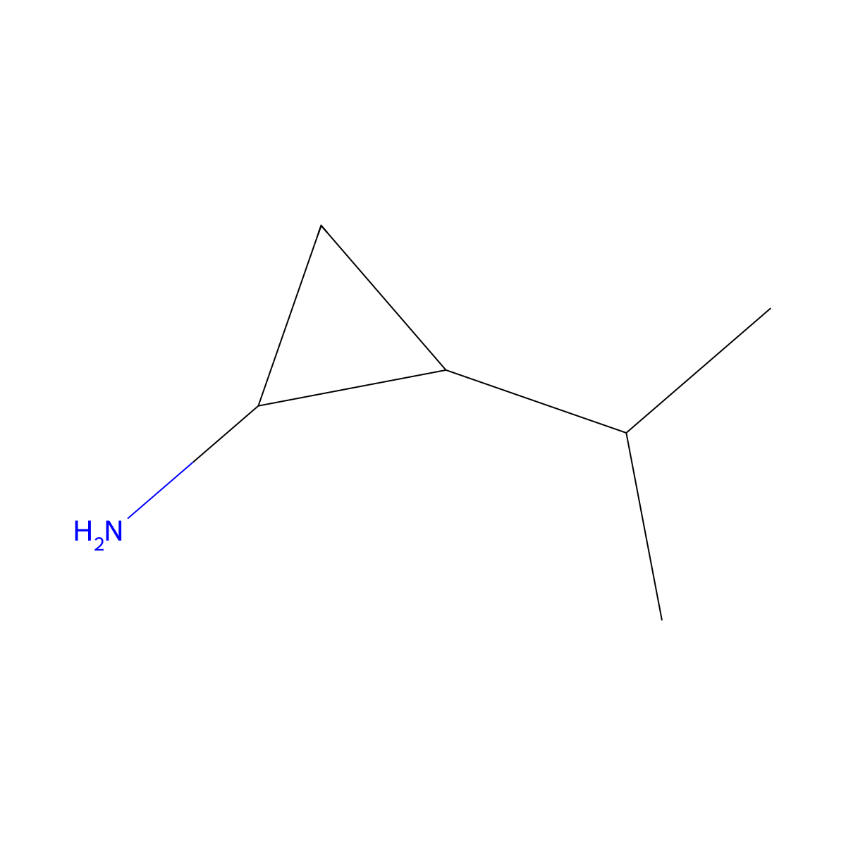 rac-(1R,2S)-2-(propan-2-yl)cyclopropan-1-amine molecular structure, CAS 1903835-71-1