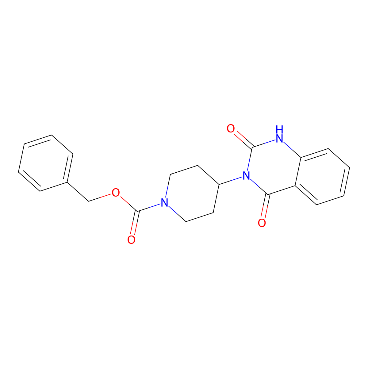 benzyl 4-(2,4-dioxo-1,2-dihydroquinazolin-3(4H)-yl)piperidine-1-carboxylate molecular structure, CAS 1903842-67-0