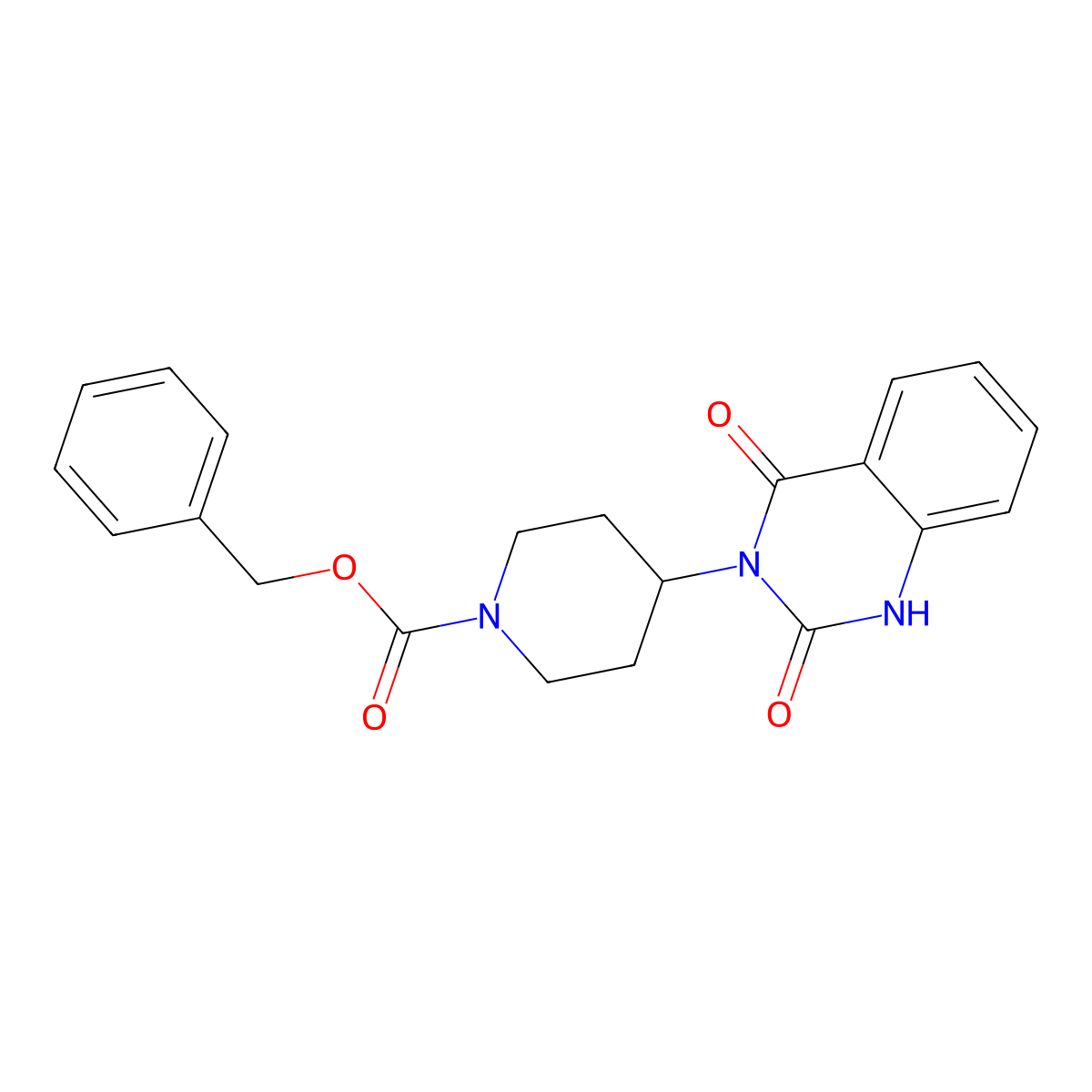 benzyl 4-(2,4-dioxo-1,2-dihydroquinazolin-3(4H)-yl)piperidine-1-carboxylate molecular structure, CAS 1903842-67-0