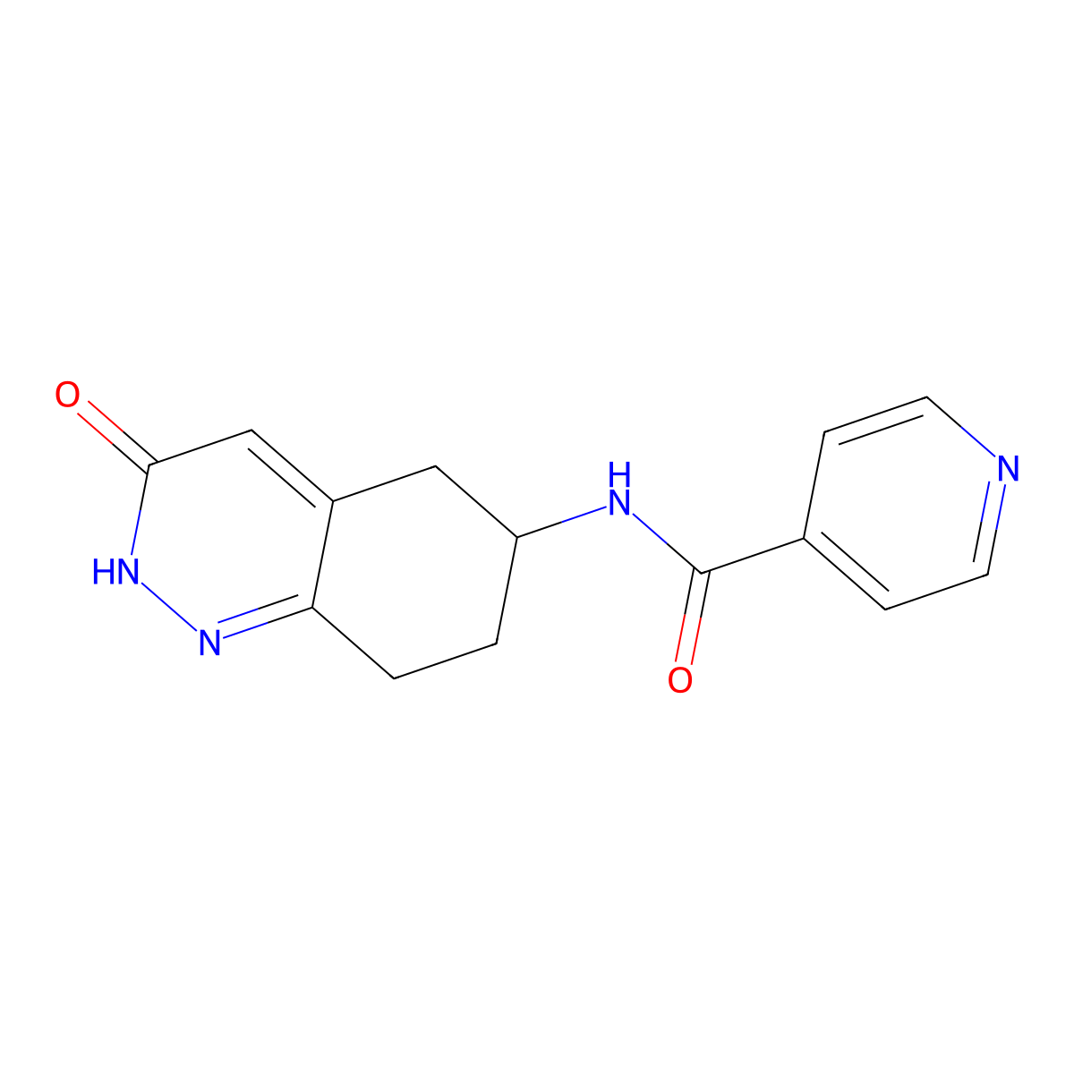 N-(3-oxo-2,3,5,6,7,8-hexahydrocinnolin-6-yl)isonicotinamide molecular structure, CAS 1903845-00-0