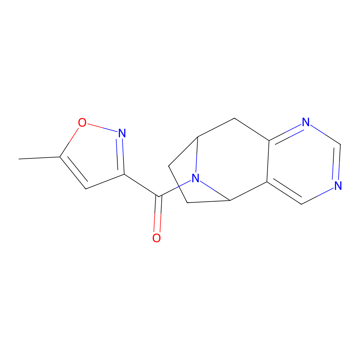 12-(5-Methyl-1,2-oxazole-3-carbonyl)-4,6,12-triazatricyclo[7.2.1.0^{2,7}]dodeca-2(7),3,5-triene molecular structure, CAS 1903847-18-6