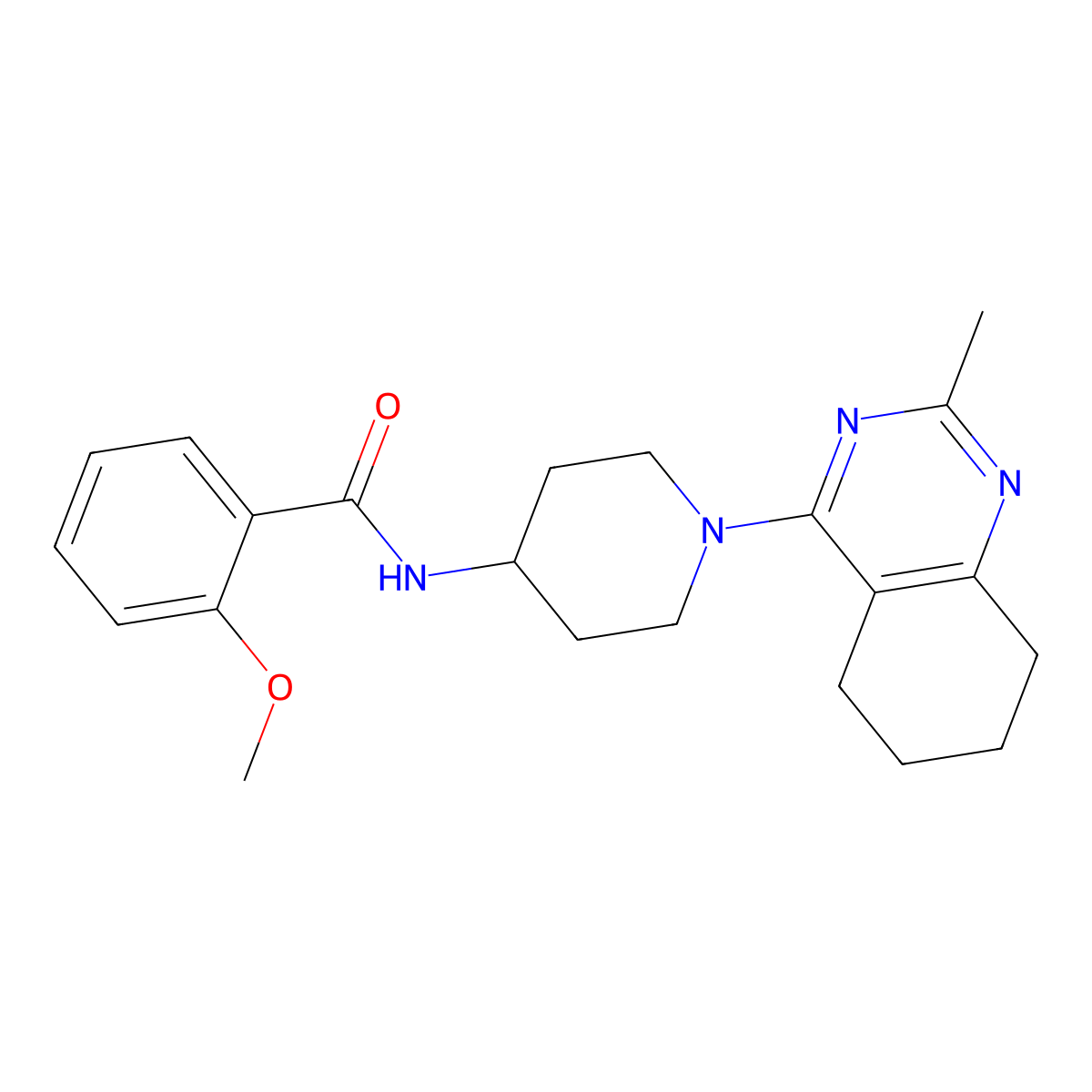 2-methoxy-N-[1-(2-methyl-5,6,7,8-tetrahydroquinazolin-4-yl)piperidin-4-yl]benzamide molecular structure, CAS 1903849-98-8