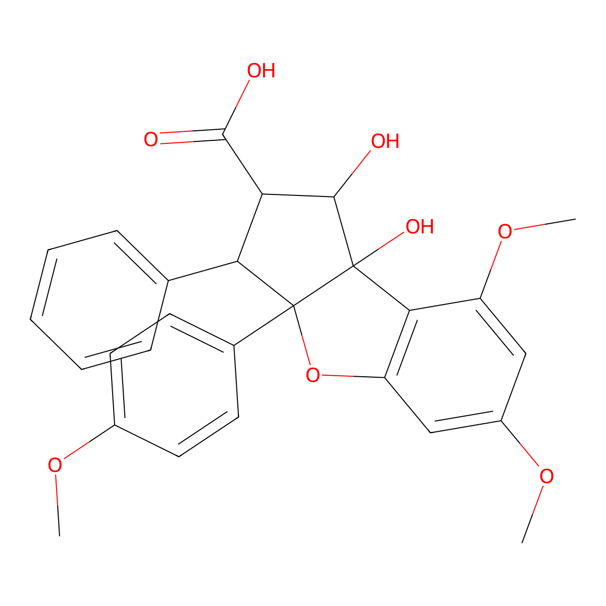 Rocagloic Acid molecular structure, CAS 190385-15-0