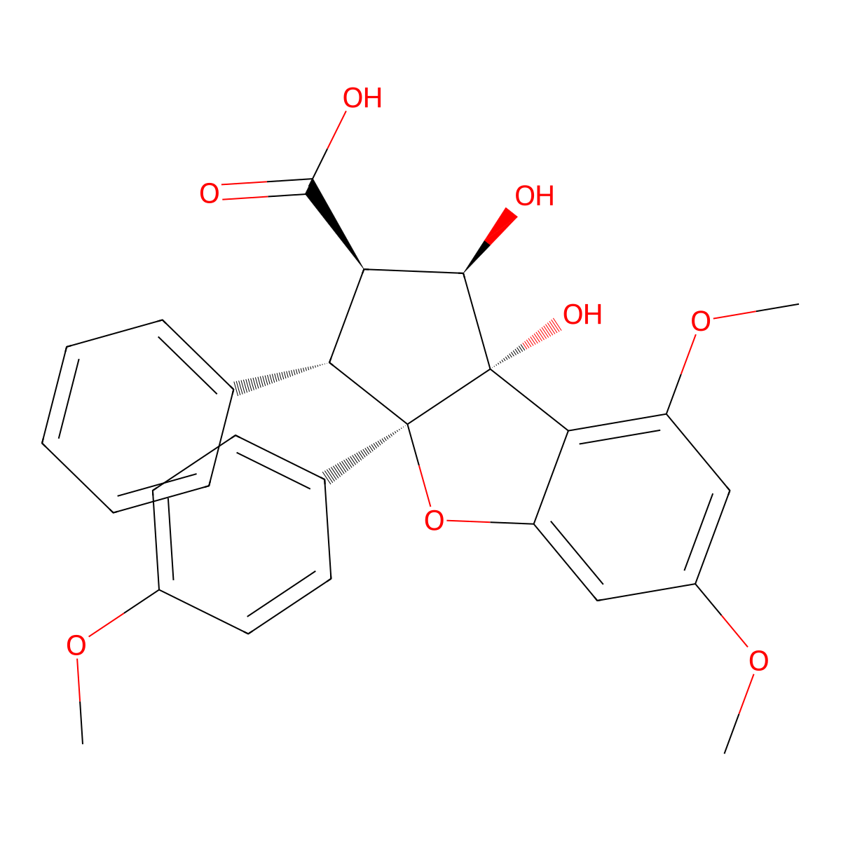 Rocagloic Acid molecular structure, CAS 190385-15-0