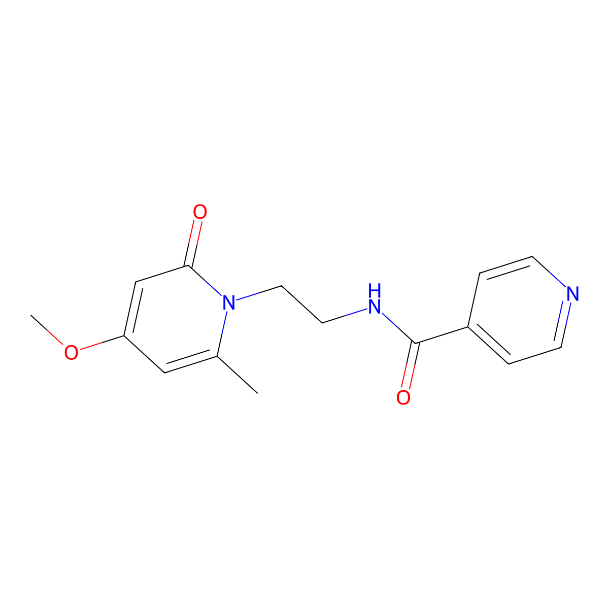 N-(2-(4-methoxy-6-methyl-2-oxopyridin-1(2H)-yl)ethyl)isonicotinamide molecular structure, CAS 1903872-31-0