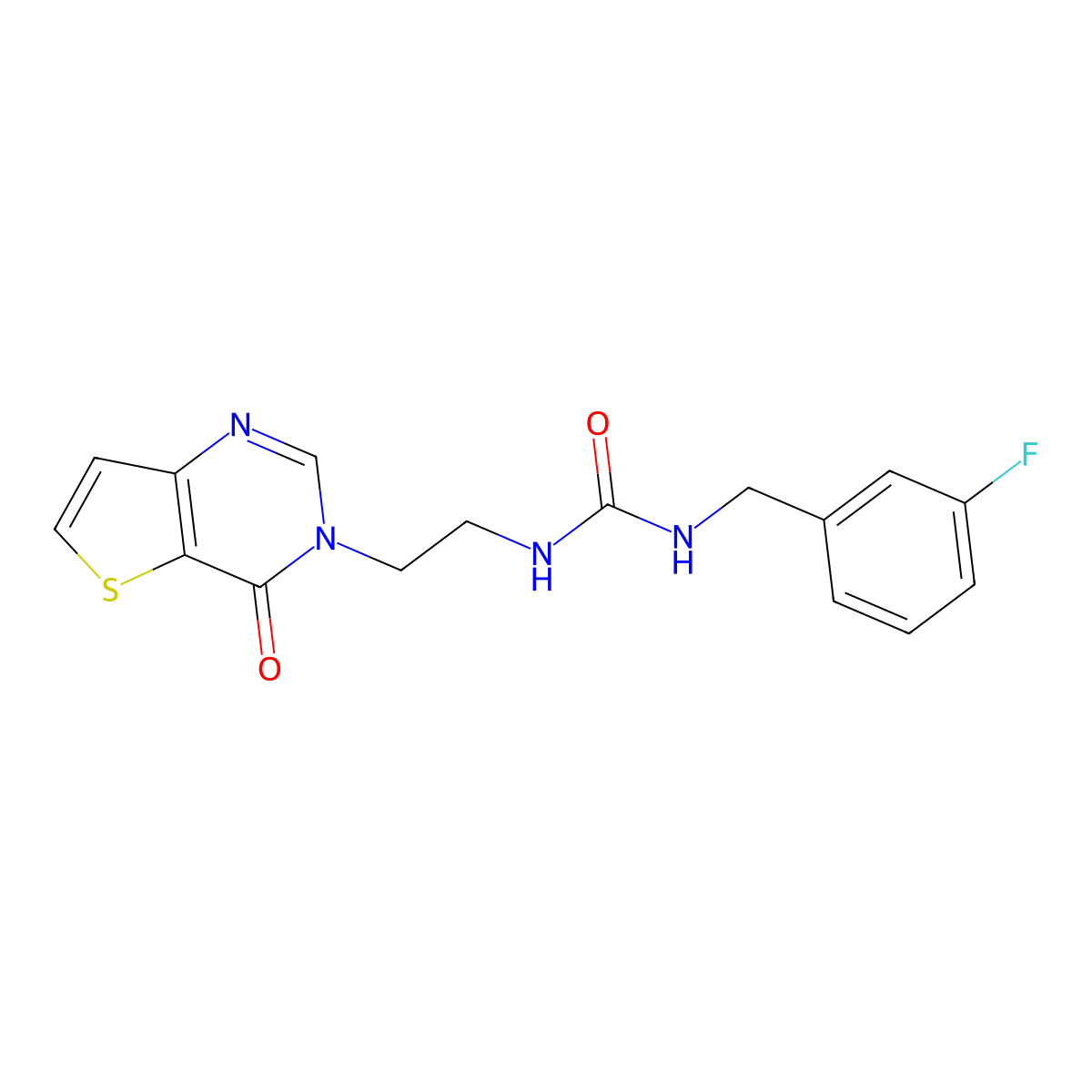 1-(3-fluorobenzyl)-3-(2-(4-oxothieno[3,2-d]pyrimidin-3(4H)-yl)ethyl)urea molecular structure, CAS 1903877-14-4