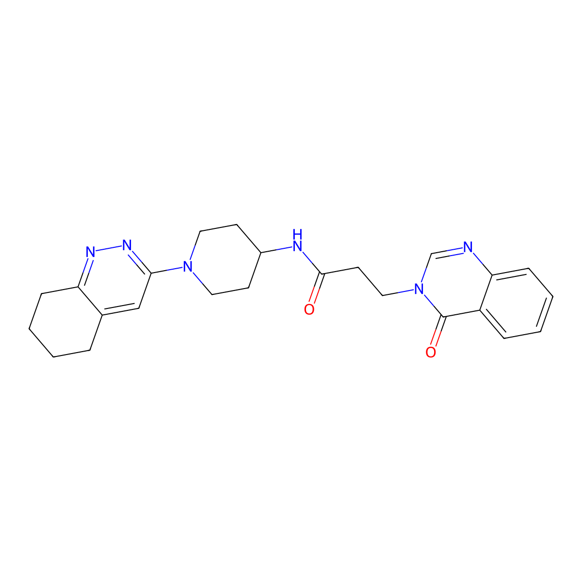 3-(4-oxoquinazolin-3(4H)-yl)-N-(1-(5,6,7,8-tetrahydrocinnolin-3-yl)piperidin-4-yl)propanamide molecular structure, CAS 1903878-45-4