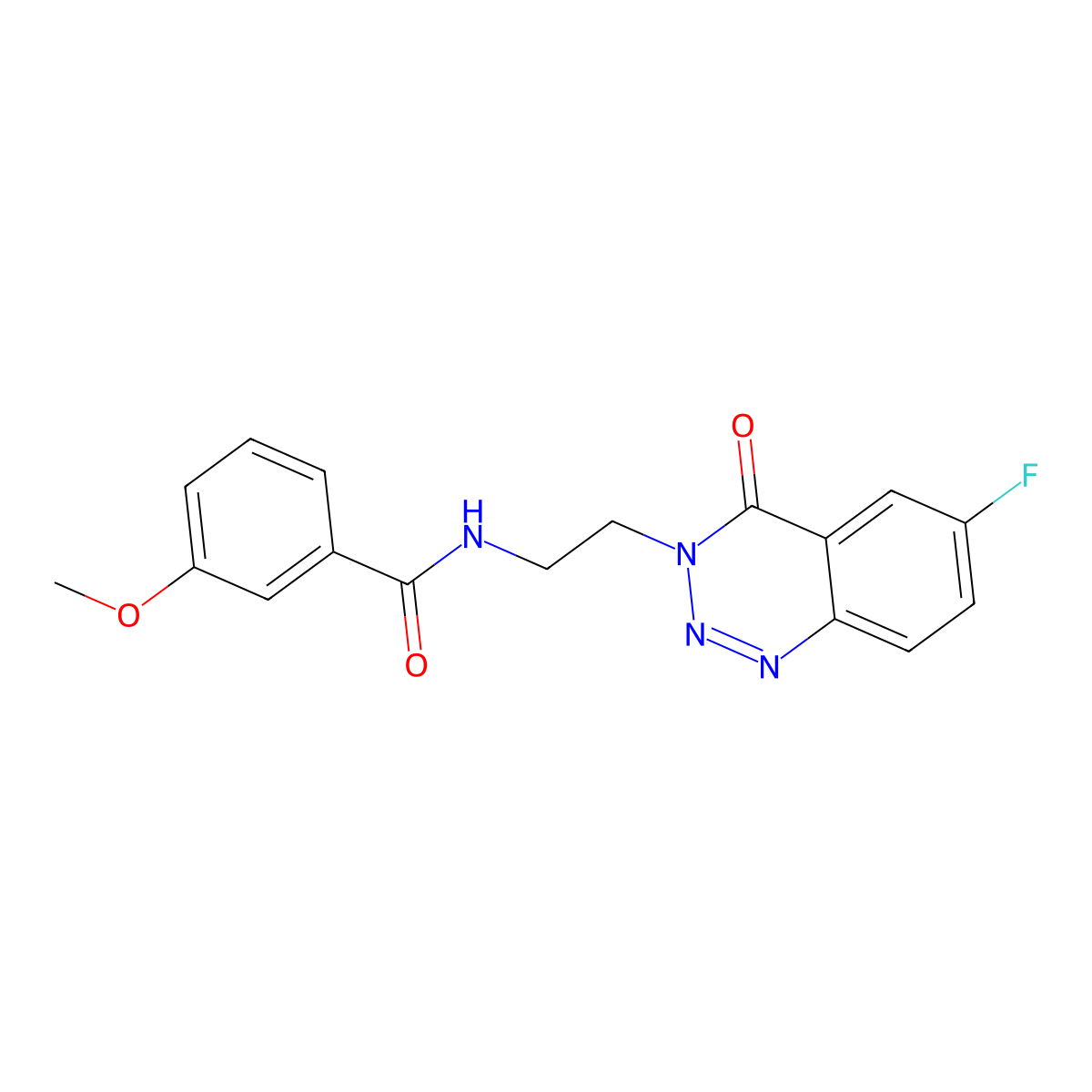 N-(2-(6-fluoro-4-oxobenzo[d][1,2,3]triazin-3(4H)-yl)ethyl)-3-methoxybenzamide molecular structure, CAS 1903879-22-0