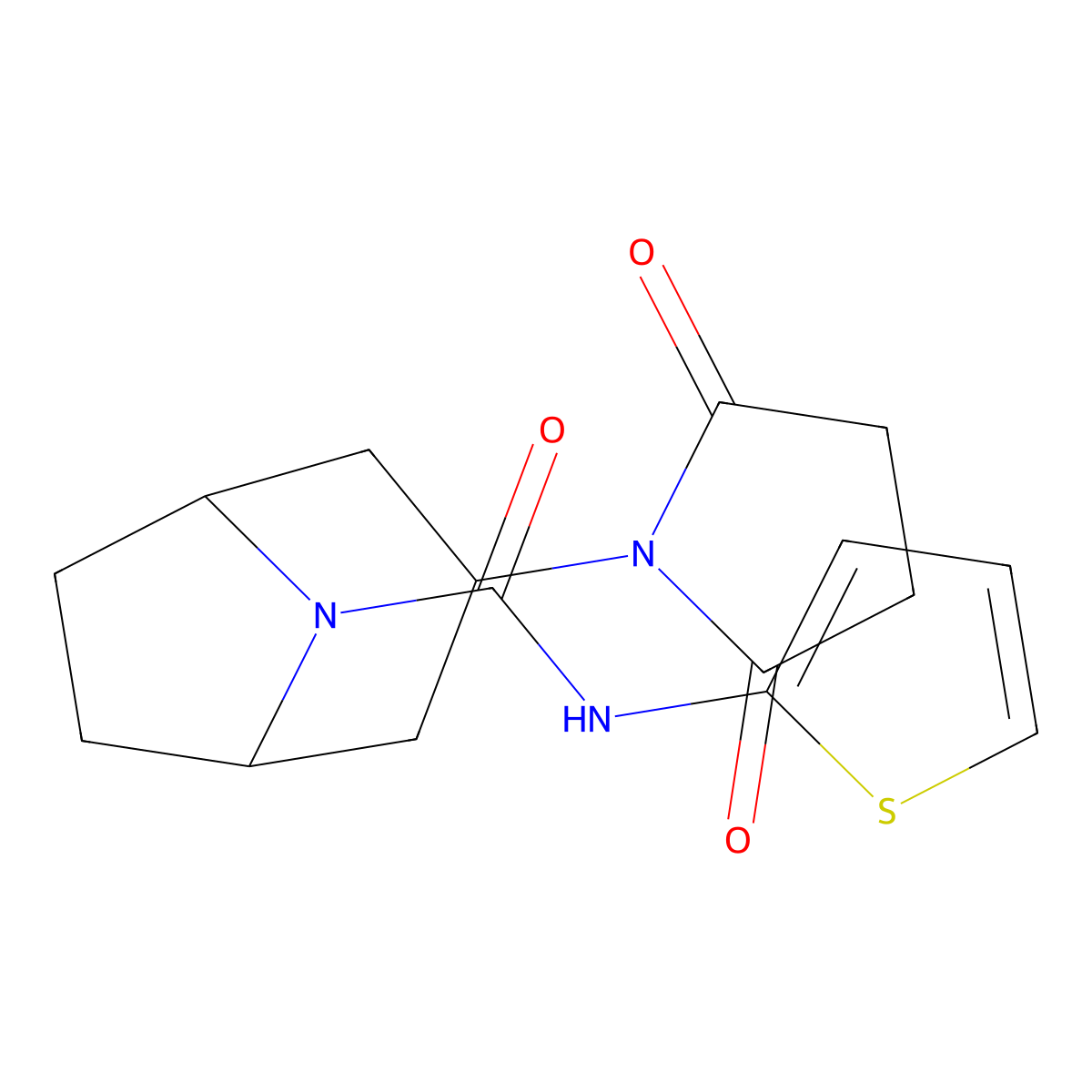3-(2,5-dioxopyrrolidin-1-yl)-N-(thiophen-2-yl)-8-azabicyclo[3.2.1]octane-8-carboxamide molecular structure, CAS 1903896-71-8