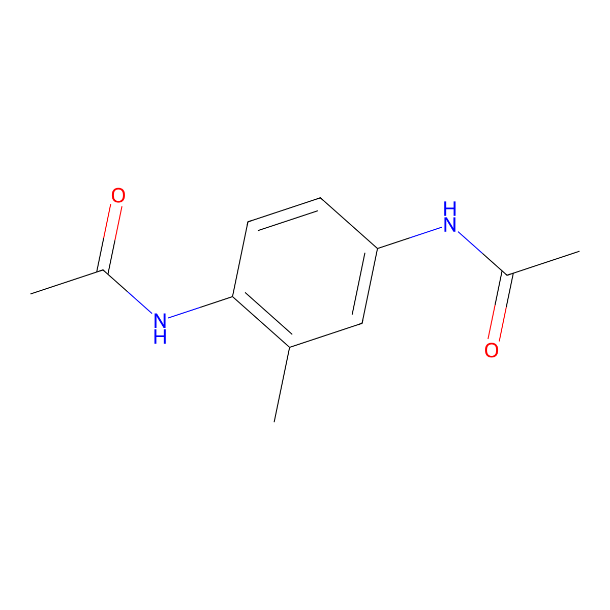 2,5-Diacetamidotoluene molecular structure, CAS 19039-27-1