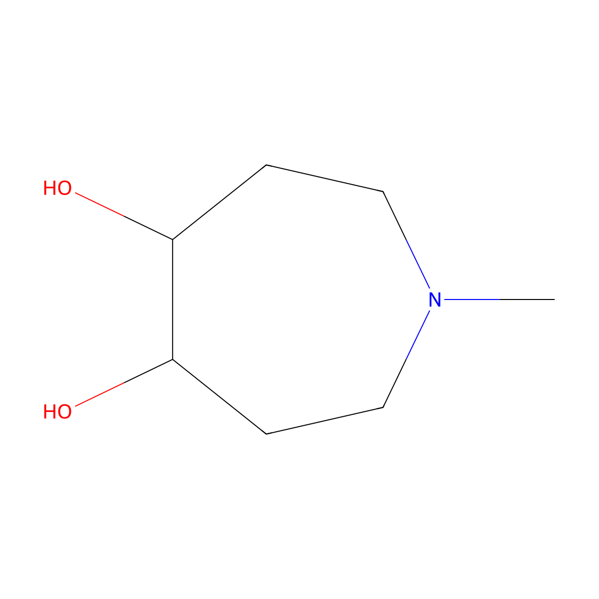 (4R,5S)-1-methylazepane-4,5-diol molecular structure, CAS 1903925-15-4