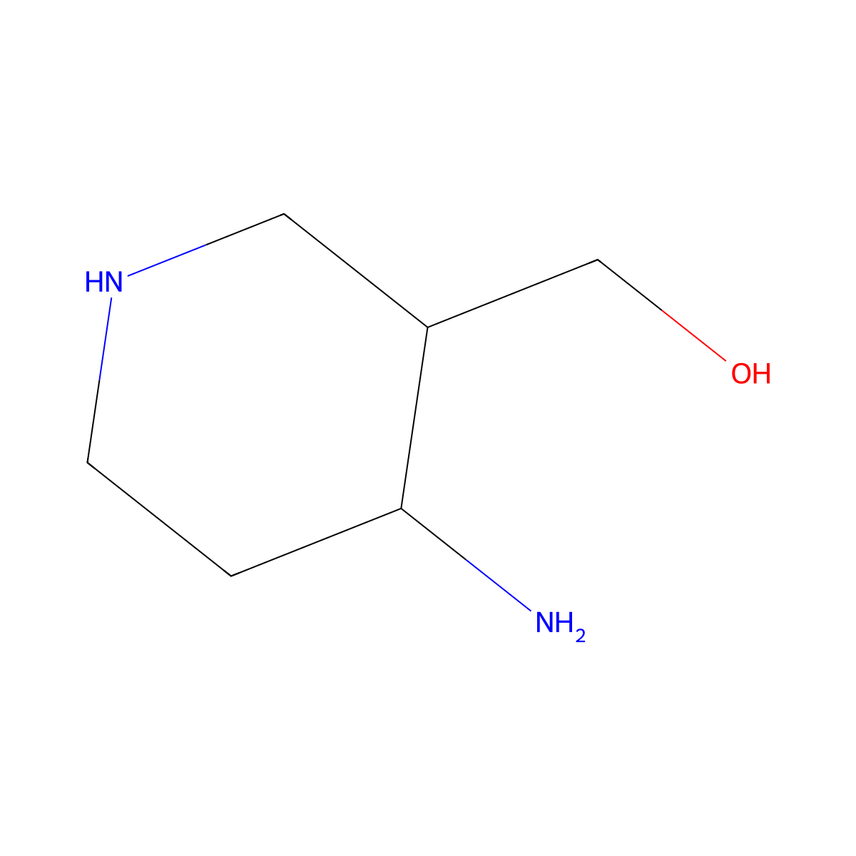 rac-[(3R,4R)-4-aminopiperidin-3-yl]methanol molecular structure, CAS 1903986-99-1