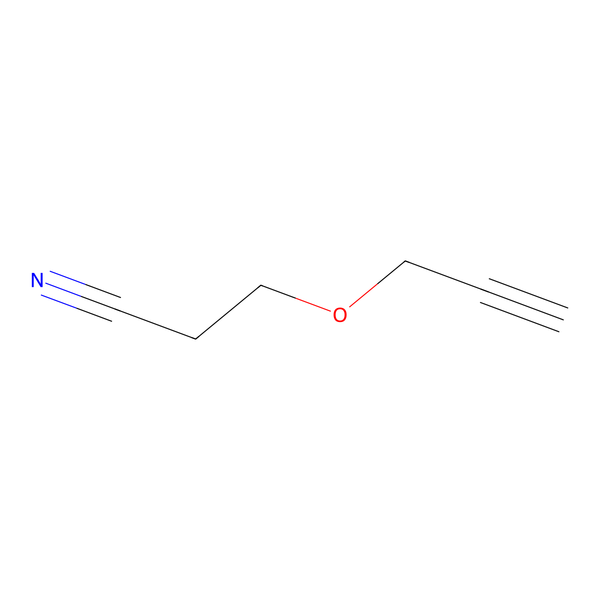 3-(Prop-2-yn-1-yloxy)propanenitrile molecular structure, CAS 1904-22-9