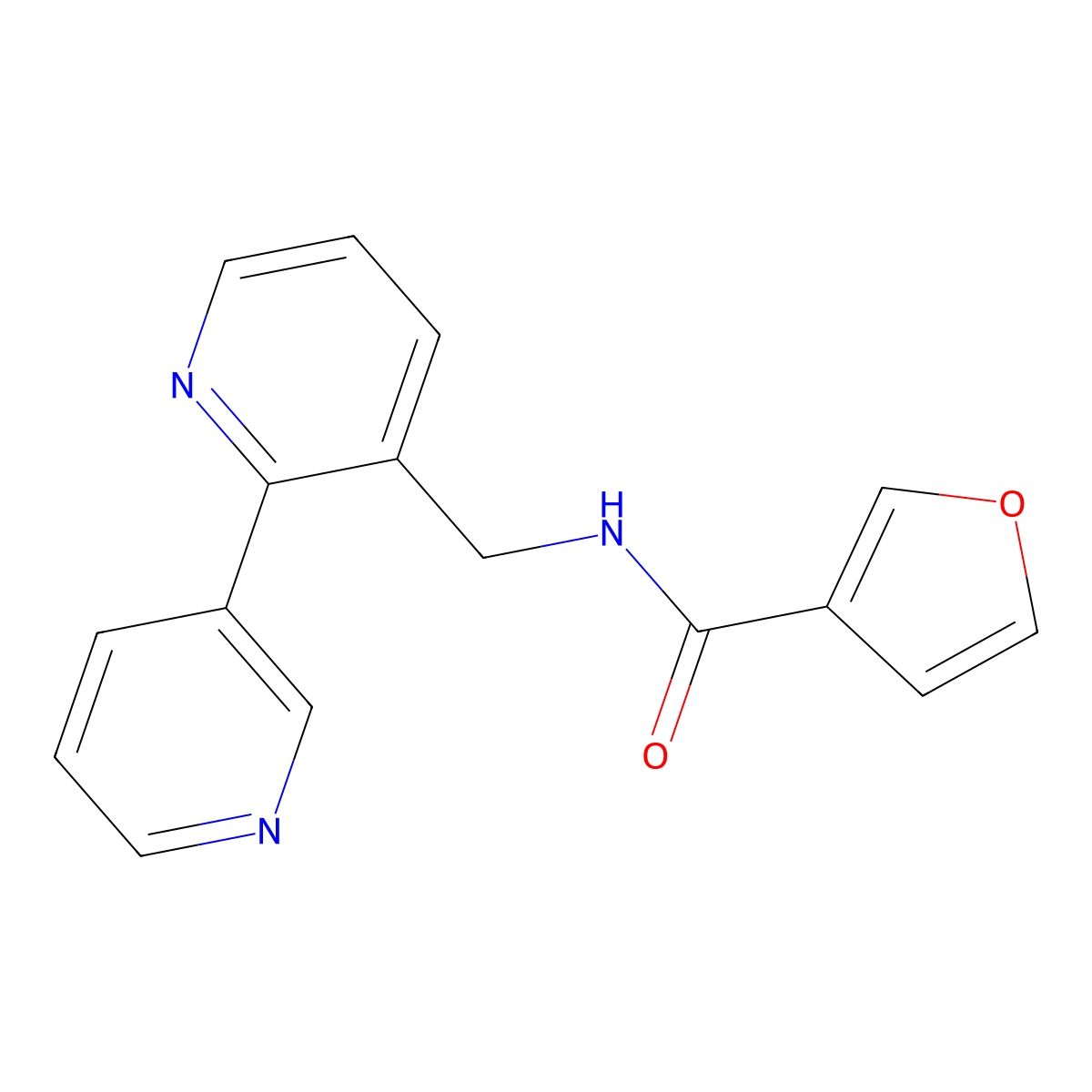 N-([2,3'-bipyridin]-3-ylmethyl)furan-3-carboxamide molecular structure, CAS 1904012-00-5