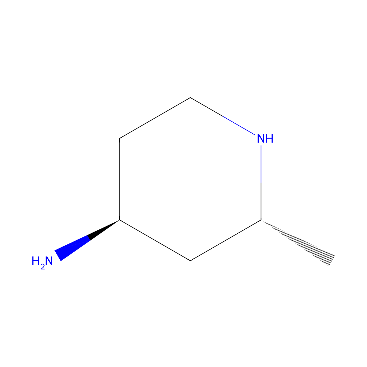 rac-(2R,4S)-2-methylpiperidin-4-amine molecular structure, CAS 1904037-31-5