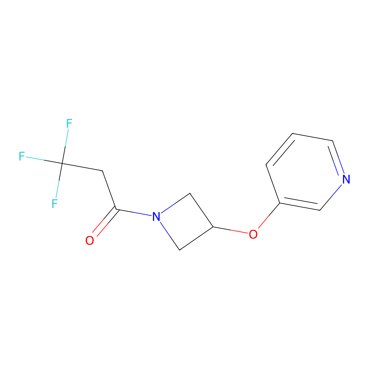 3,3,3-Trifluoro-1-(3-(pyridin-3-yloxy)azetidin-1-yl)propan-1-one molecular structure, CAS 1904047-22-8