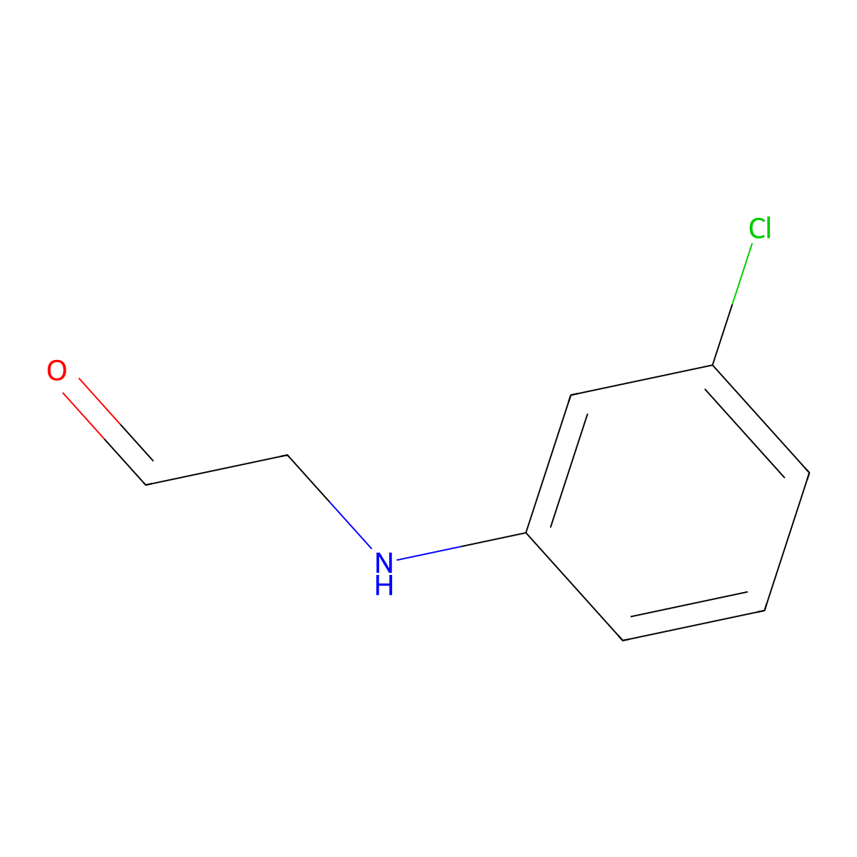 2-[(3-Chlorophenyl)amino]acetaldehyde molecular structure, CAS 1904053-34-4