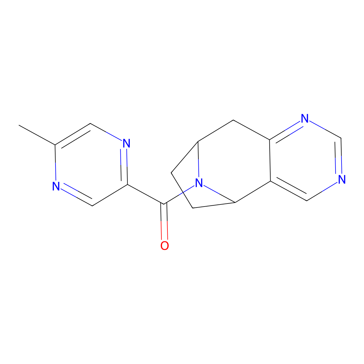12-(5-Methylpyrazine-2-carbonyl)-4,6,12-triazatricyclo[7.2.1.0^{2,7}]dodeca-2(7),3,5-triene molecular structure, CAS 1904061-60-4