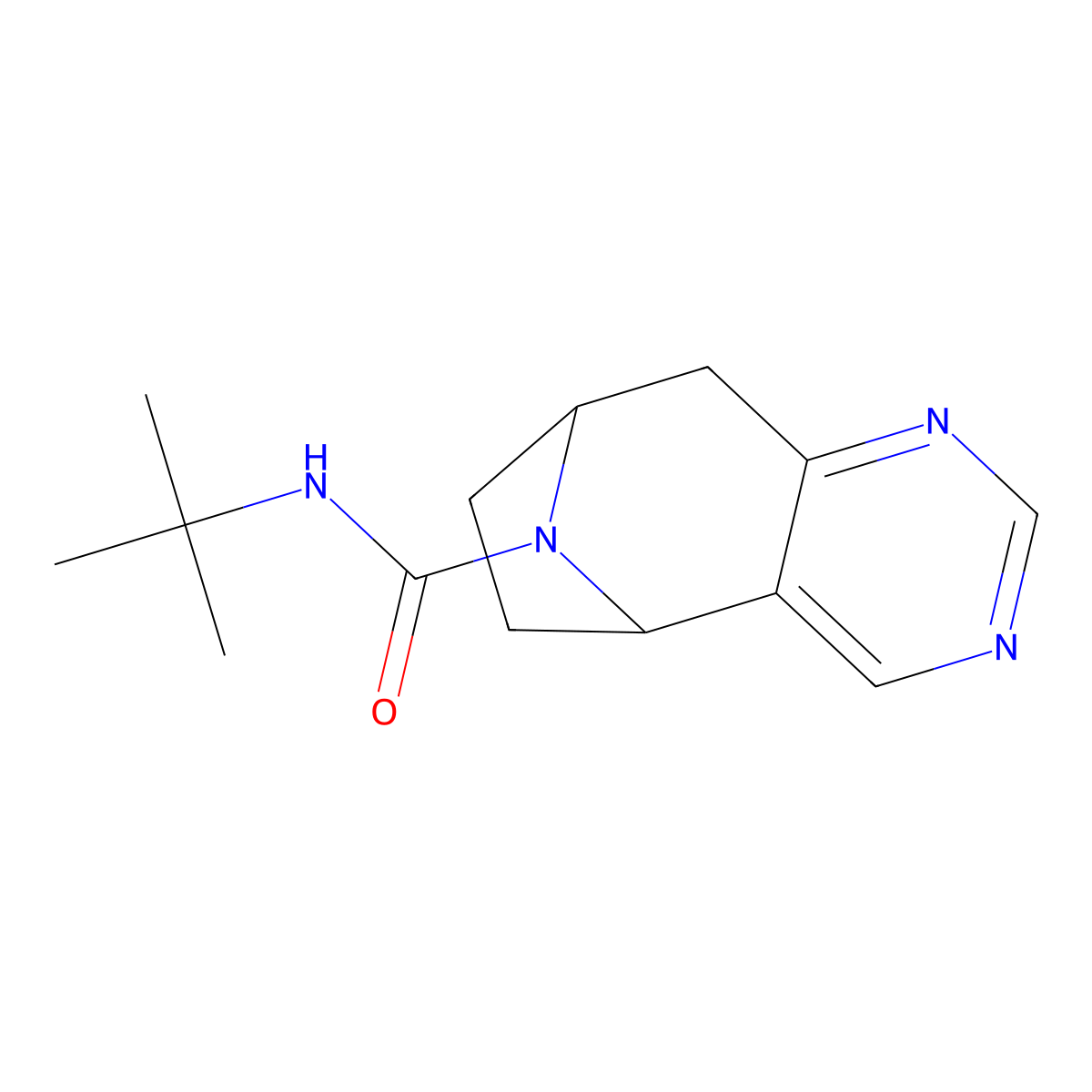 N-tert-butyl-4,6,12-triazatricyclo[7.2.1.0^{2,7}]dodeca-2(7),3,5-triene-12-carboxamide molecular structure, CAS 1904062-24-3