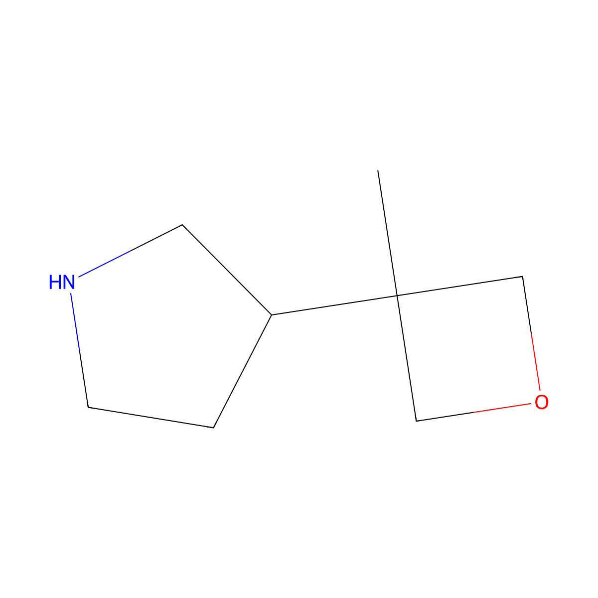 3-(3-Methyloxetan-3-yl)pyrrolidine molecular structure, CAS 1904065-86-6