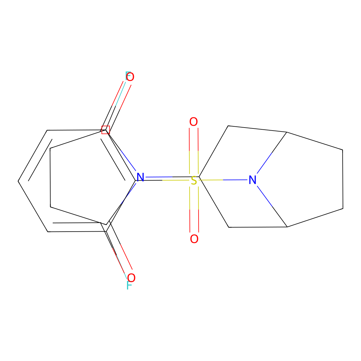 1-((1R,5S)-8-((2,6-difluorophenyl)sulfonyl)-8-azabicyclo[3.2.1]octan-3-yl)pyrrolidine-2,5-dione molecular structure, CAS 1904074-28-7