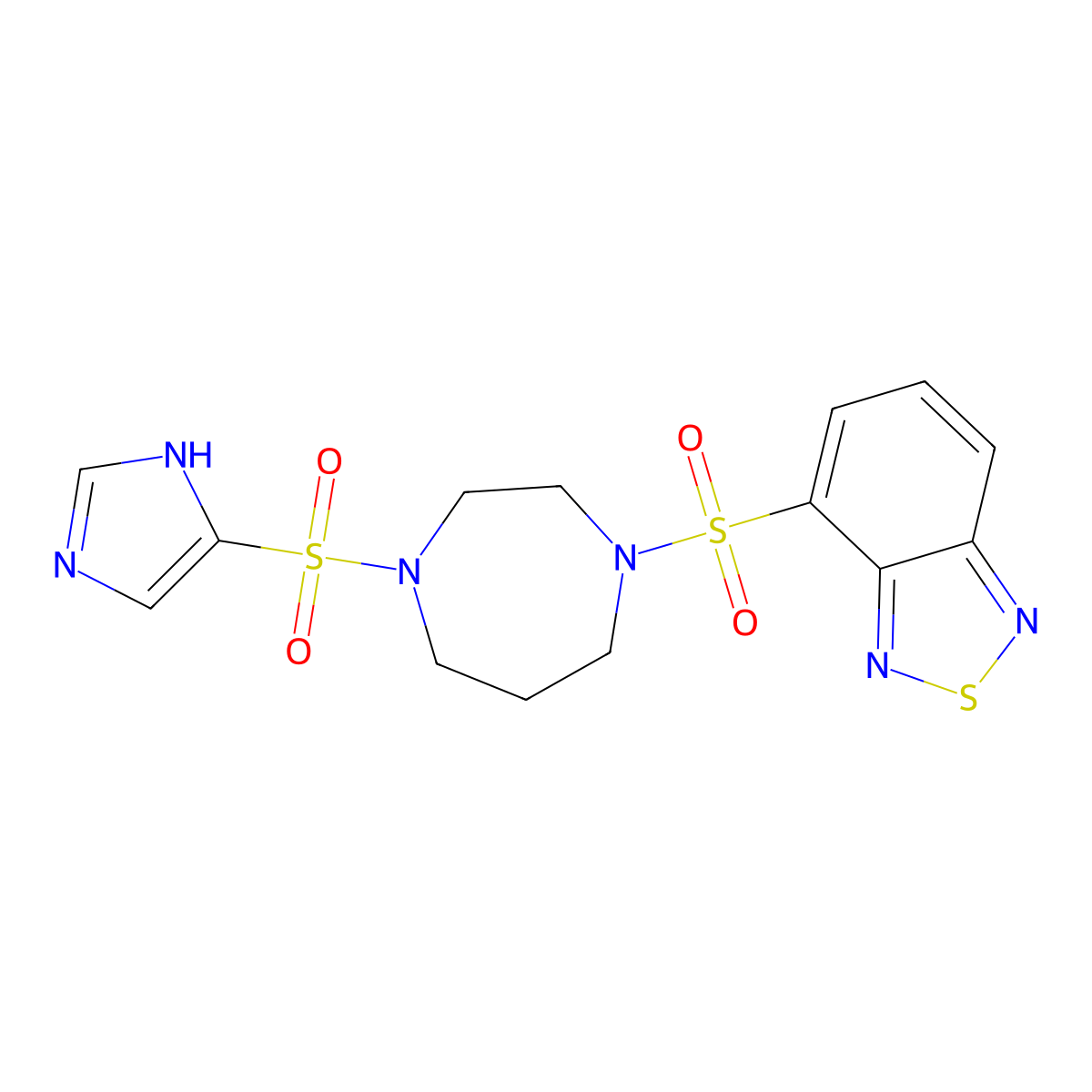4-((4-((1H-imidazol-4-yl)sulfonyl)-1,4-diazepan-1-yl)sulfonyl)benzo[c][1,2,5]thiadiazole molecular structure, CAS 1904081-13-5