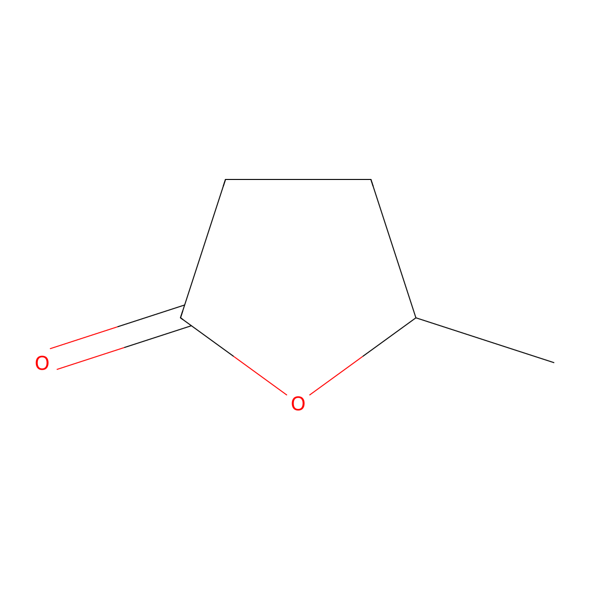 (S)-gamma-valerolactone molecular structure, CAS 19041-15-7
