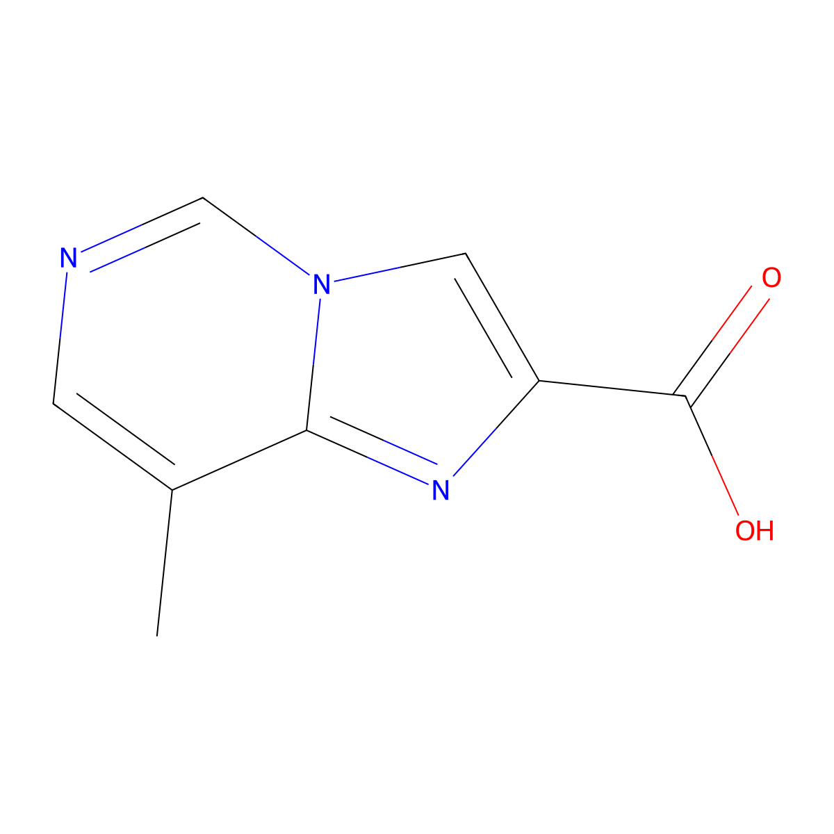 8-Methylimidazo[1,2-c]pyrimidine-2-carboxylic acid molecular structure, CAS 1904118-21-3