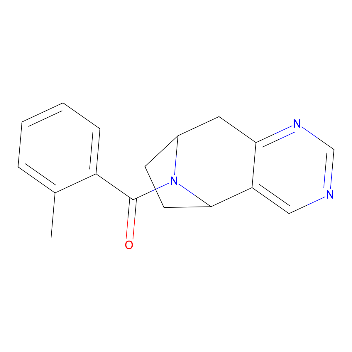 12-(2-Methylbenzoyl)-4,6,12-triazatricyclo[7.2.1.0^{2,7}]dodeca-2(7),3,5-triene molecular structure, CAS 1904132-26-8